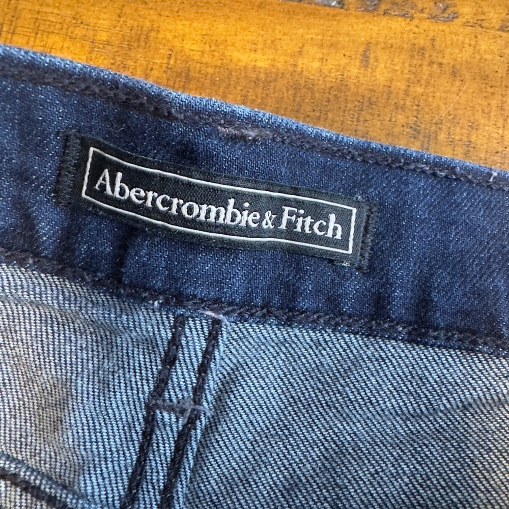 Abercrombie‎ and fitch dark wash denim shorts size 25 - Picture 2 of 4